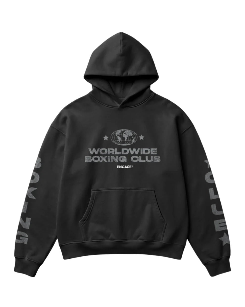 Poleron Engage Boxing Club Faded Black