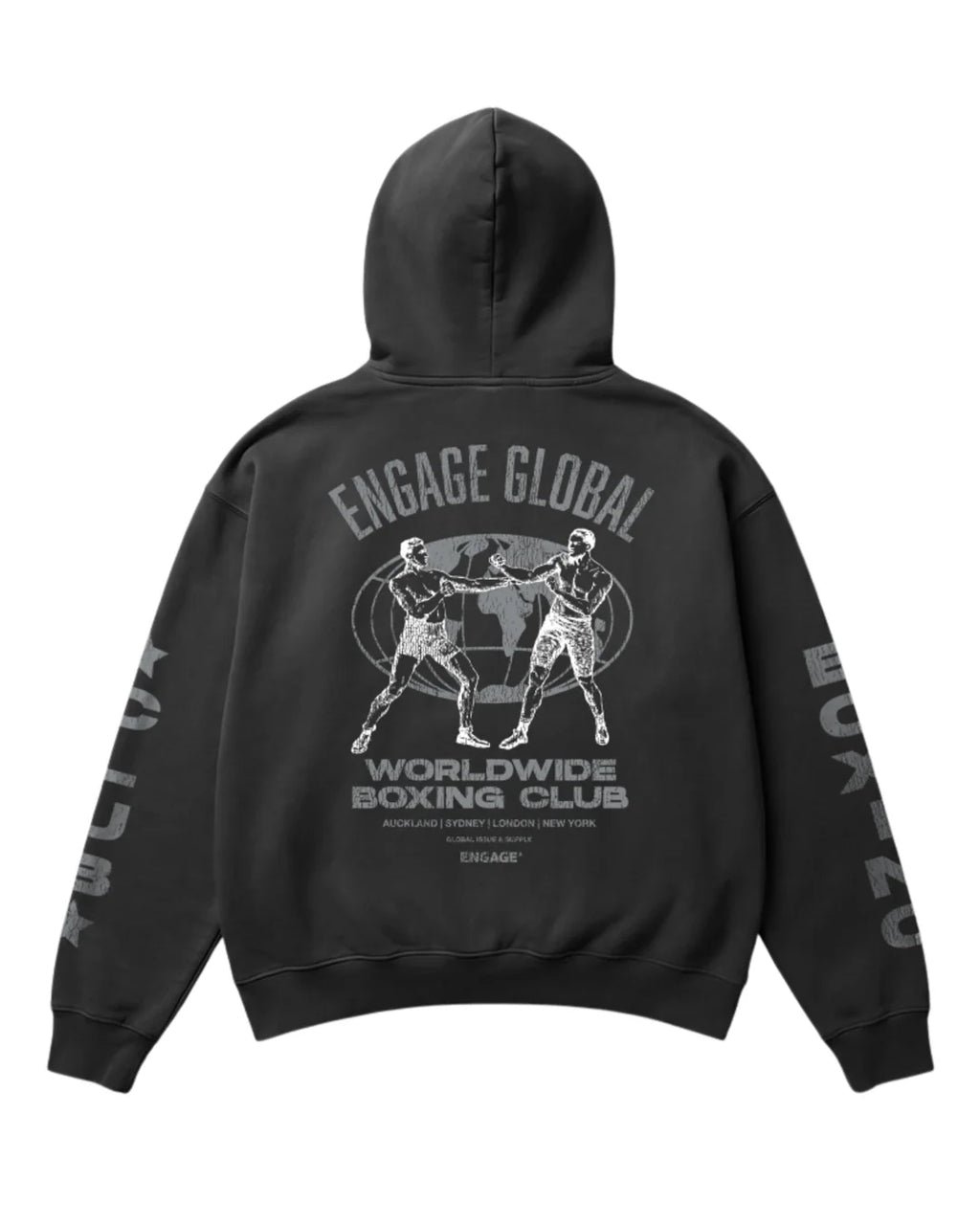 Poleron Engage Boxing Club Faded Black