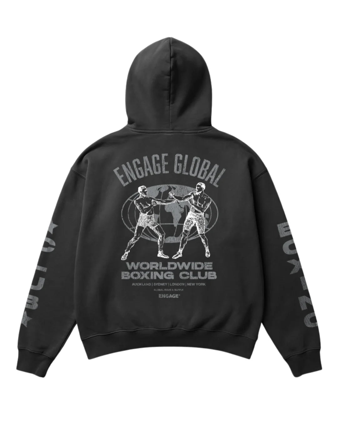 Poleron Engage Boxing Club Faded Black