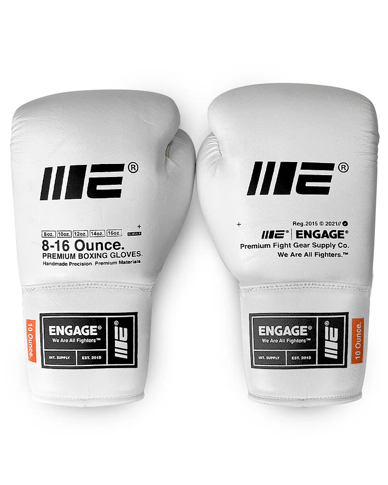 Guantes Engage Wip Series White Lace Up(Cordones)