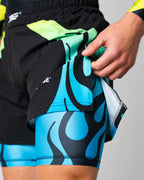 Engage Nebula Blue 2-in-1 Hybrid Shorts