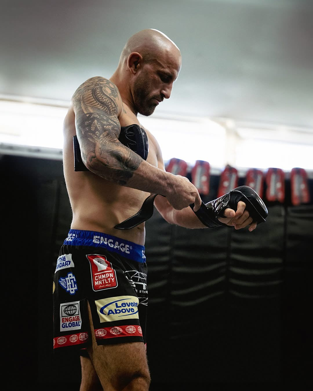 Engage Racer Black Mma Hybrid Shorts