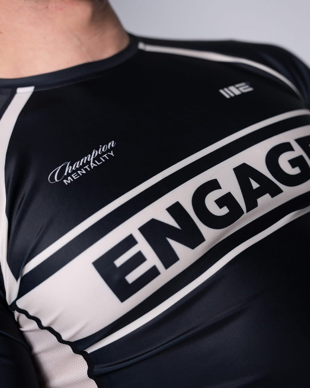 Engage Invictus Black Short Sleeve Rash Guard