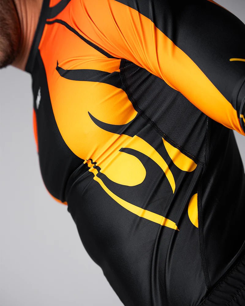 Engage Nebula Orange Long Sleeve Rash Guard
