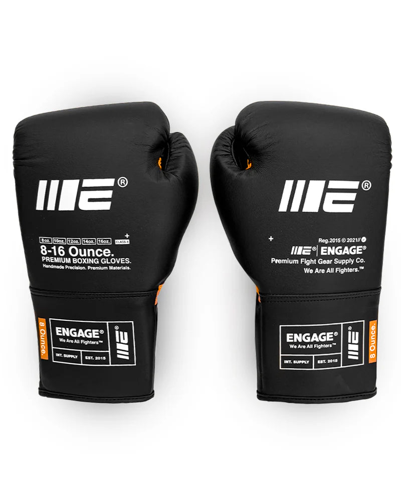 Guantes Engage Wip Series Black Lace Up (Cordones)