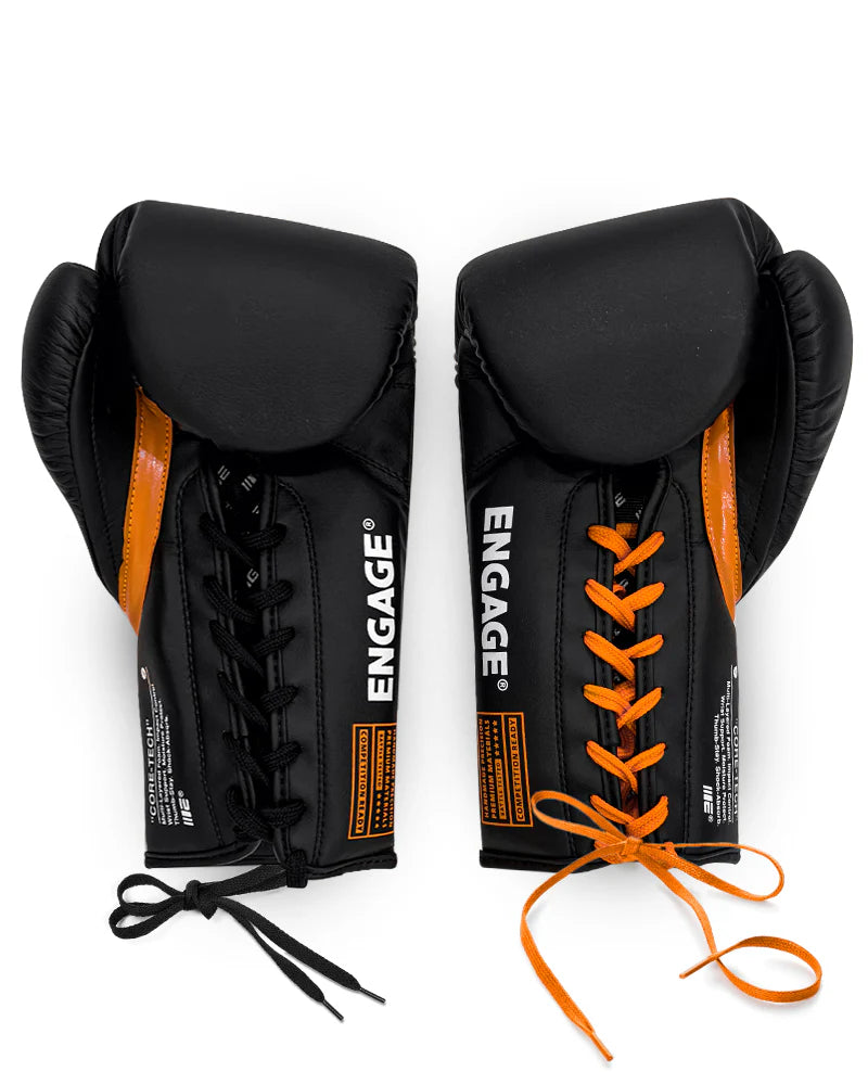 Guantes Engage Wip Series Black Lace Up (Cordones)