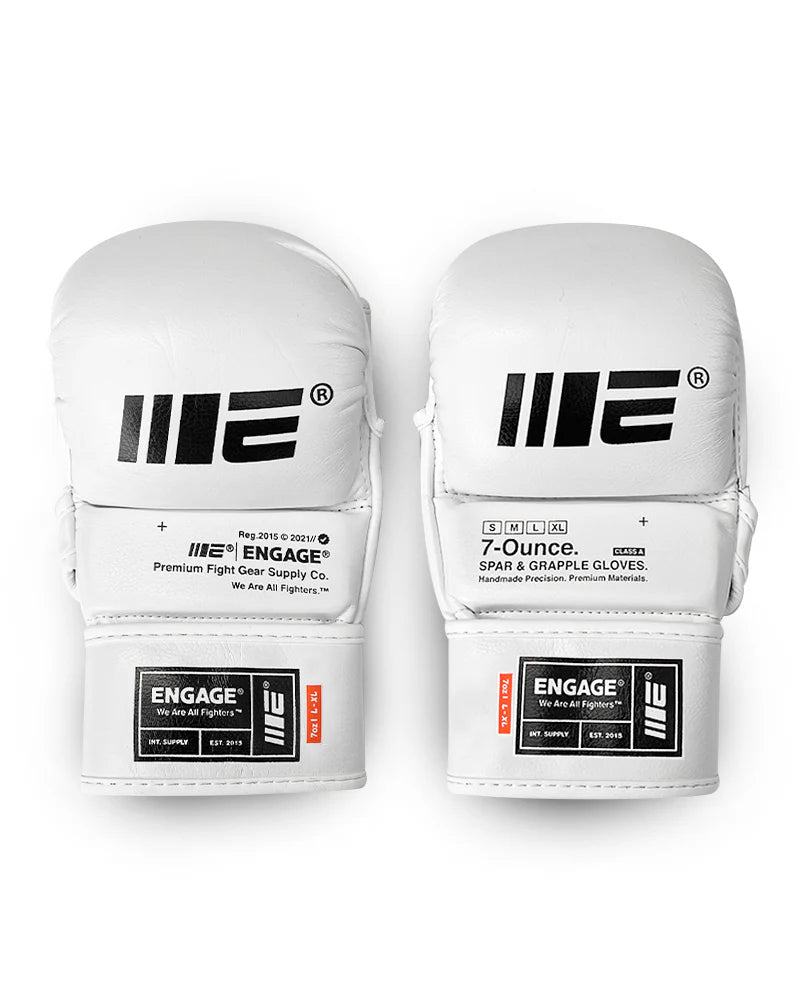 Guantes Engage Mma Grappling Wip Series White