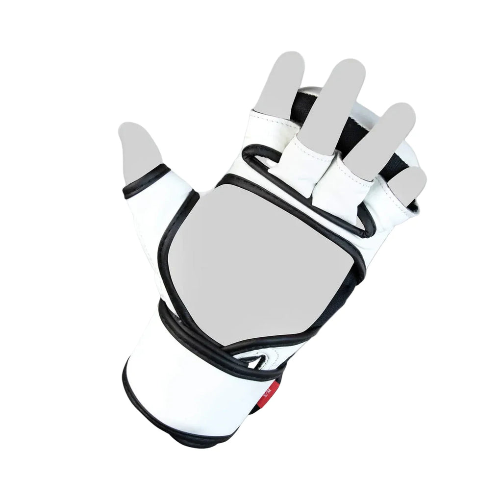 Guantes Sparring MMA Combat Corner Spar White - Blancas vista frontal