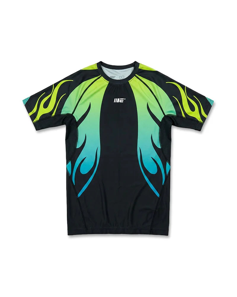 Engage Nebula Blue Short Sleeve Rash Guard